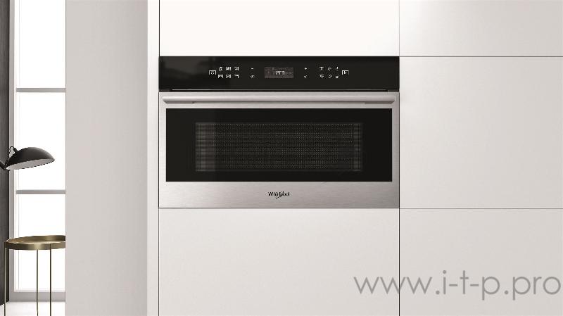 Микроволновая печь Whirlpool W7 MD440 31 л., 1000 Вт, сенсорное упр., гриль, цвет: нержавеющая сталь