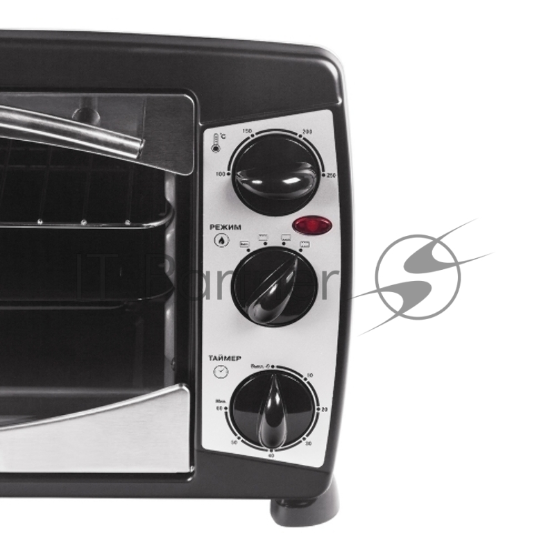 Электрическая печь Mystery MOT-3325 (черный, 1500 Вт. 23 л. механическое управление)