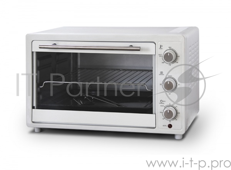 Мини-печь Великие реки Воронеж-1 белый, 1600 Вт, 30 л, таймер 60 мин