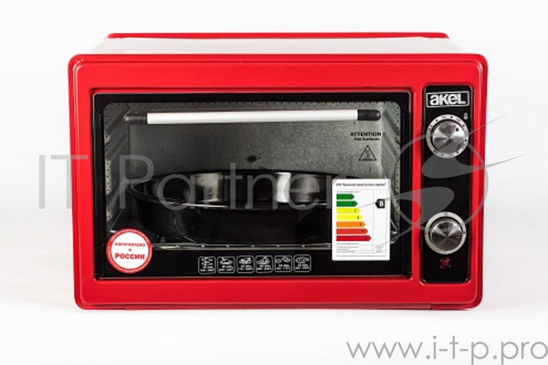 Жарочный шкаф AKEL AF-720 красный 36 л, терморег., ТЭН повышенной мощности