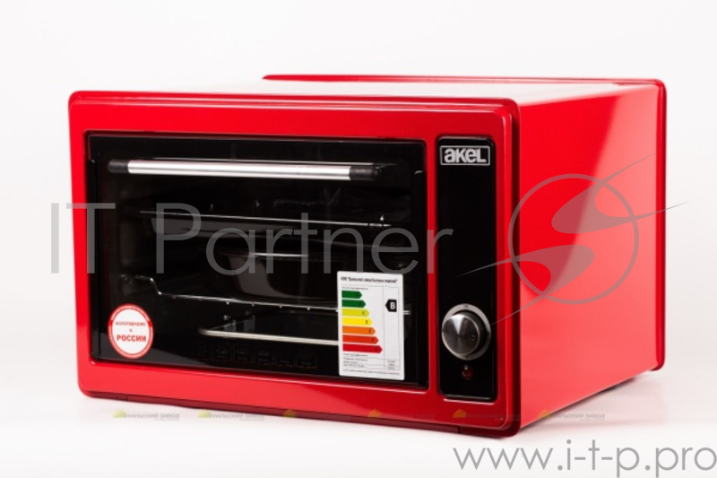 Жарочный шкаф AKEL AF-710 красный, 36 л, ТЭН повышенной мощности