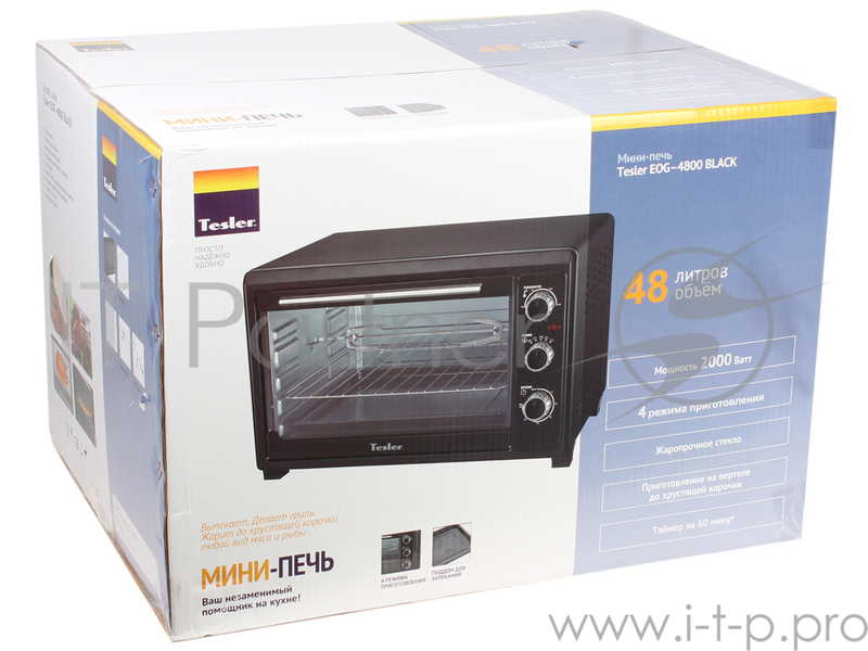 Мини-печь TESLER EOG-4800 BLACK