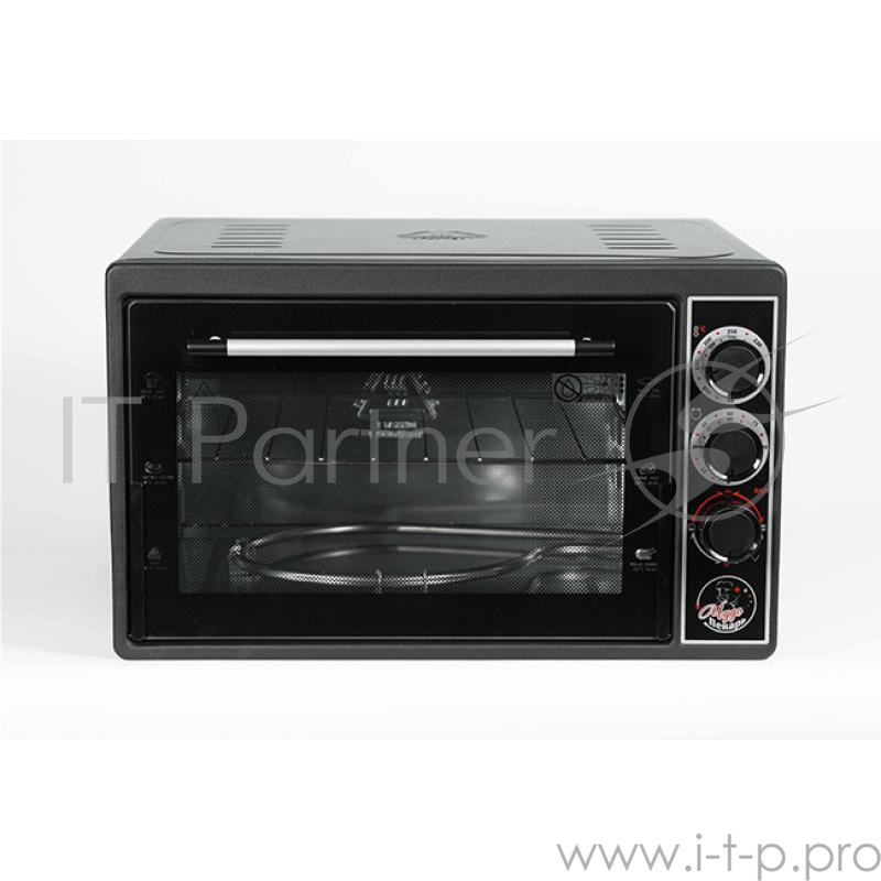 Жарочный шкаф ЧУДО ПЕКАРЬ ЭДБ-0123 (черная, 39 л, терморегулятор, таймер, новый прочный корпус, толстый нержавеющий ТЭН повышенной мощности)