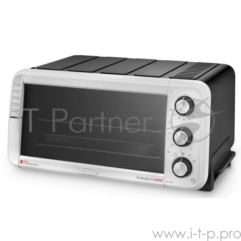 Электропечь Delonghi EO 12562 12.5л. 1400Вт белый/черный