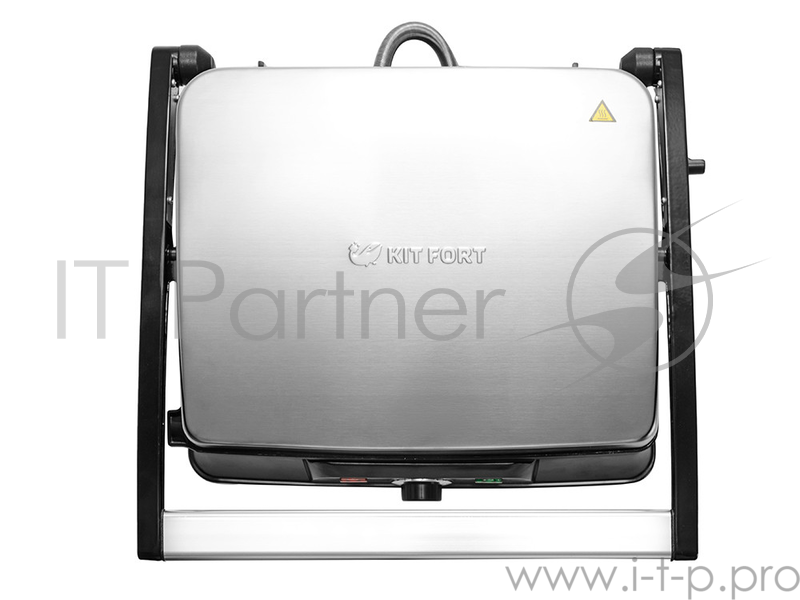 Электрогриль Kitfort KT-1627 2000Вт серебристый/черный