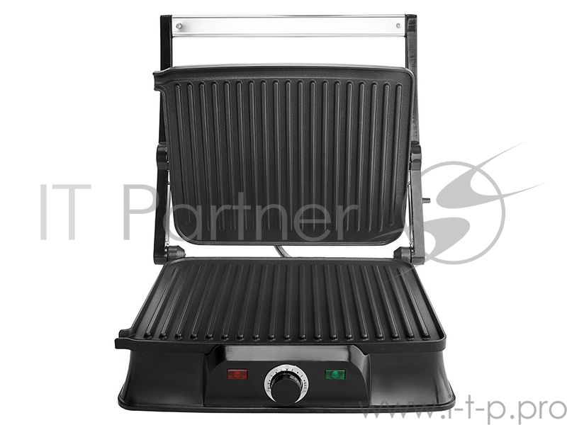 Электрогриль Kitfort KT-1627 2000Вт серебристый/черный