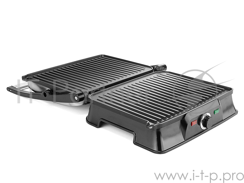 Электрогриль Kitfort KT-1627 2000Вт серебристый/черный