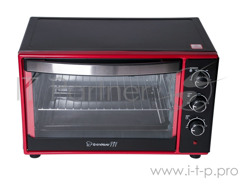 Мини-печь Endever Danko 4035, чёрно-красный, 1600 Вт., объем 35 л.