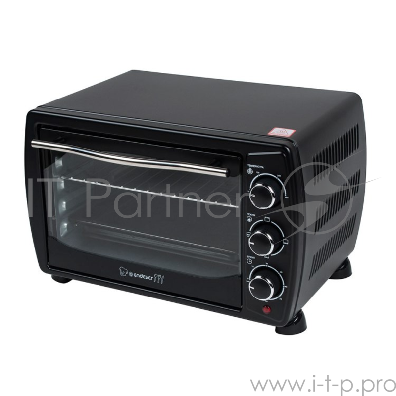 Мини-печь Endever Danko 4020 черный цвет, мощность 1300 Вт, объем 20л