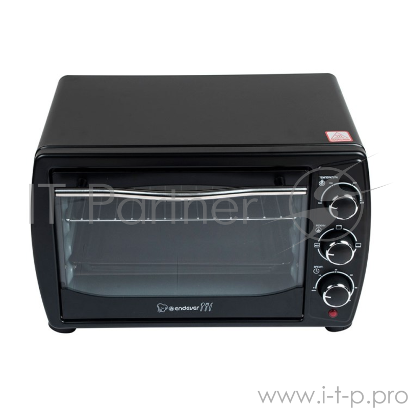 Мини-печь Endever Danko 4020 черный цвет, мощность 1300 Вт, объем 20л