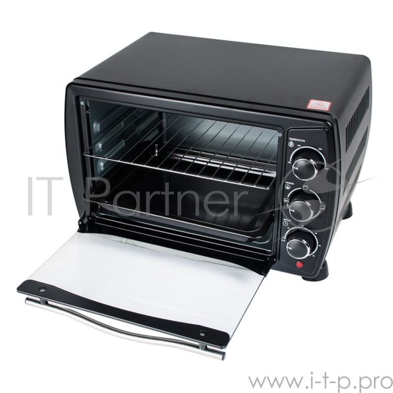 Мини-печь Endever Danko 4020 черный цвет, мощность 1300 Вт, объем 20л