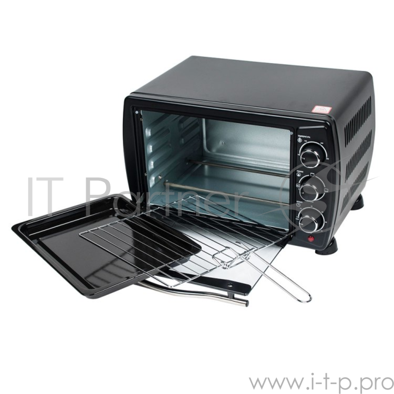 Мини-печь Endever Danko 4020 черный цвет, мощность 1300 Вт, объем 20л