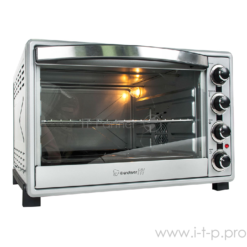 Мини-печь Endever Danko 4065 серебристый цвет, мощность 2200Вт, объем 65 л.