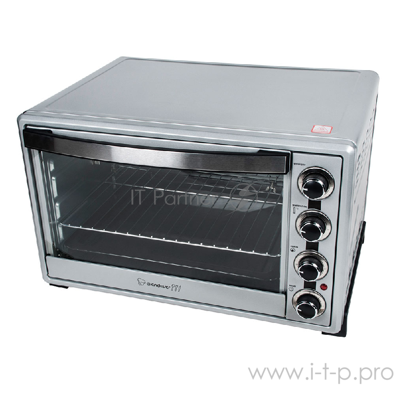 Мини-печь Endever Danko 4065 серебристый цвет, мощность 2200Вт, объем 65 л.