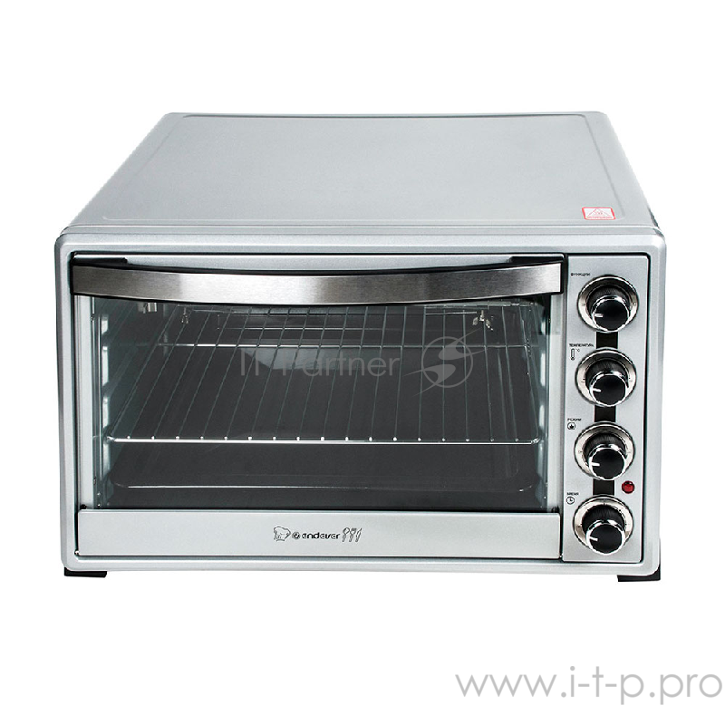 Мини-печь Endever Danko 4065 серебристый цвет, мощность 2200Вт, объем 65 л.