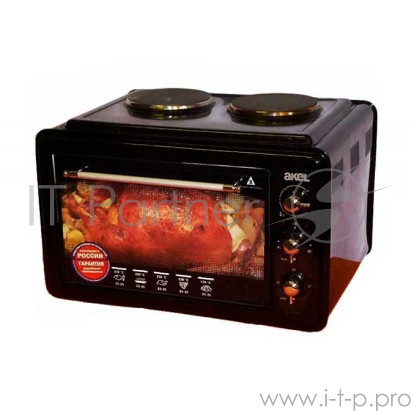 Мини-печь Akel AF-752 R черная