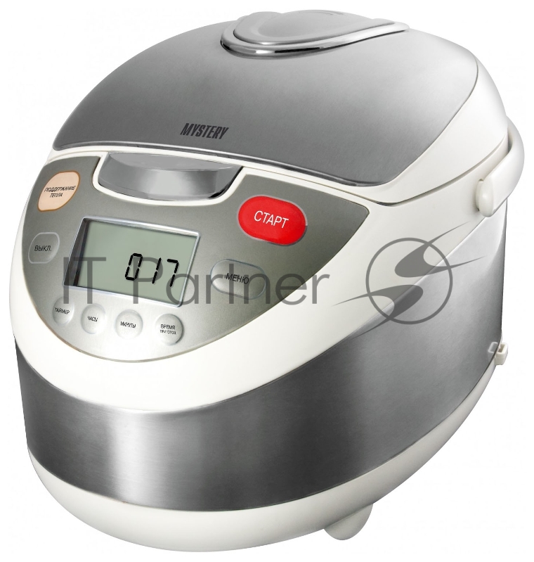 Мультиварка Mystery MCM-1010 5л 900Вт серебристый/белый