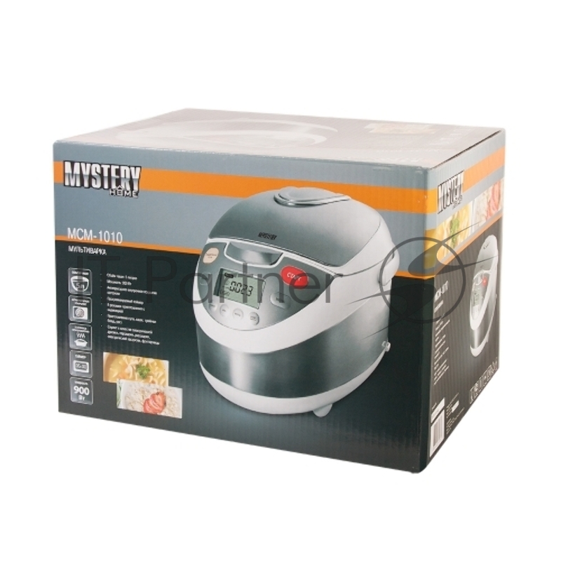 Мультиварка Mystery MCM-1010 5л 900Вт серебристый/белый