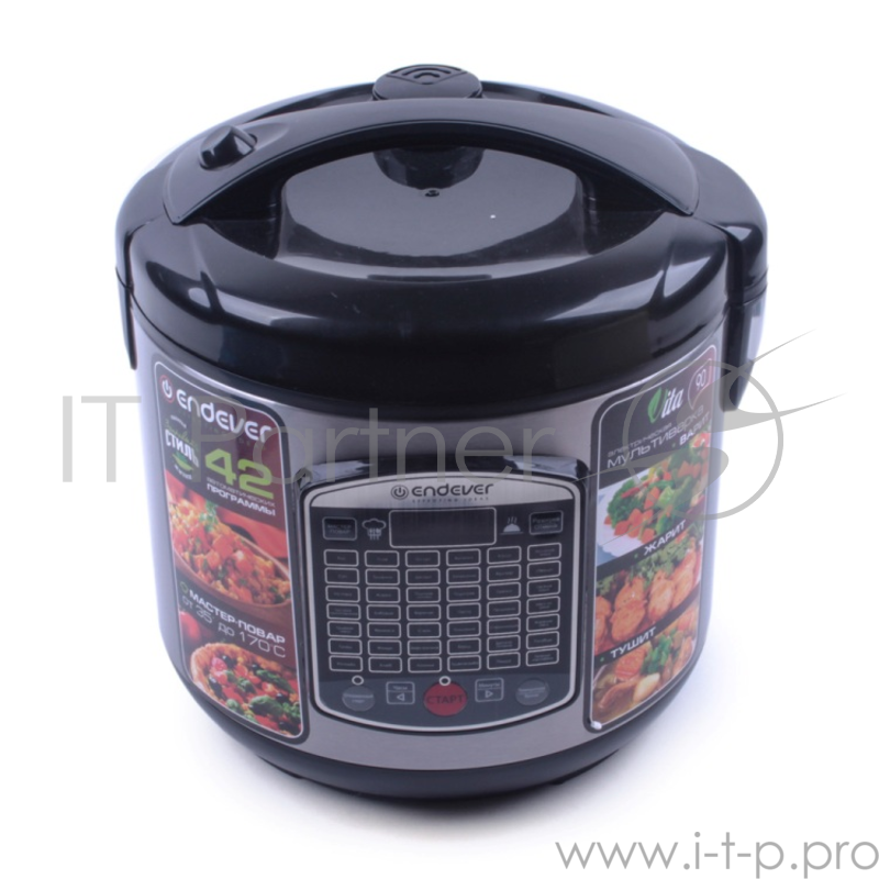 Мультиварка ENDEVER VITA 90 черный стальной Мощность (Вт): 980 Номинальное напряжение (В): 220 В, 50 Гц Объем (л):5,0 Количество автоматических режимов работы: 42 Таймер с отсрочкой старта:до 24 ч. Габаритные размеры: 28*26.5*28.8 42 автоматических п