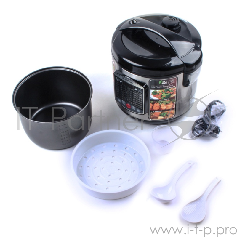 Мультиварка ENDEVER VITA 90 черный стальной Мощность (Вт): 980 Номинальное напряжение (В): 220 В, 50 Гц Объем (л):5,0 Количество автоматических режимов работы: 42 Таймер с отсрочкой старта:до 24 ч. Габаритные размеры: 28*26.5*28.8 42 автоматических п