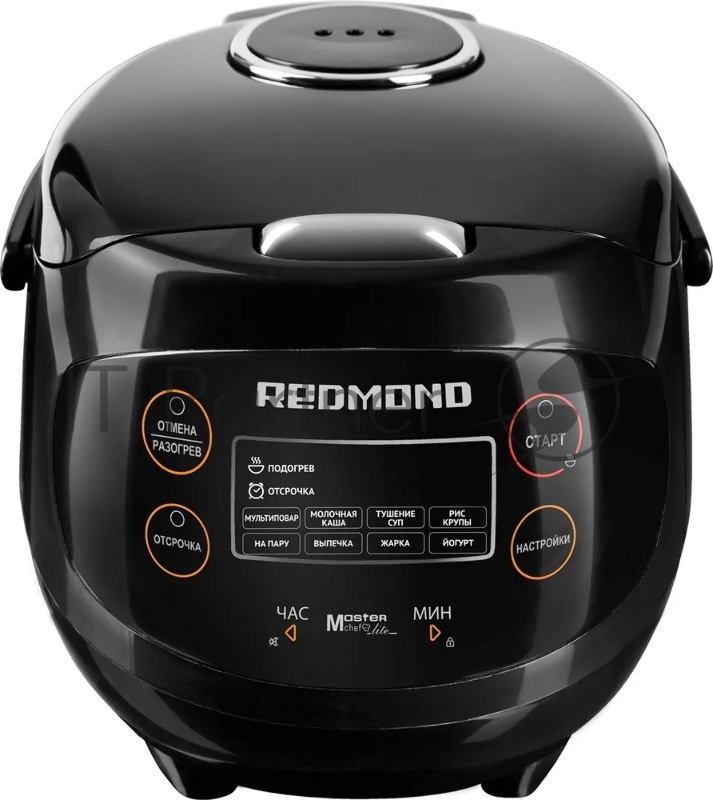 Мультиварка REDMOND RMC-03 мультиповар, молочная каша, жарка, приготовление на пару, выпечка, тушение, йогурт, крупа поддержание тепла, отложенный старт, регулировка времени приготовления, управление со смартфона керамическое покрытие чаши мощность