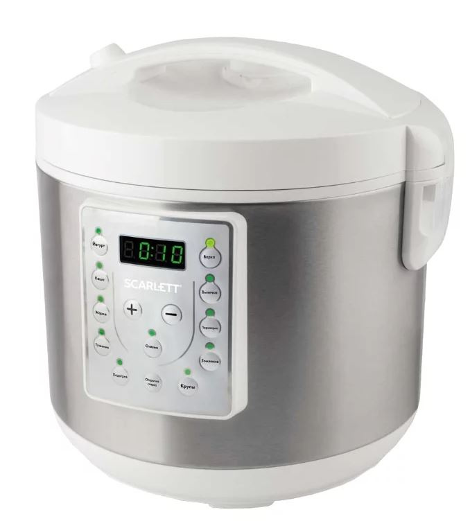 Мультиварка Scarlett SC-MC410S25 5л 900Вт белый/серебристый