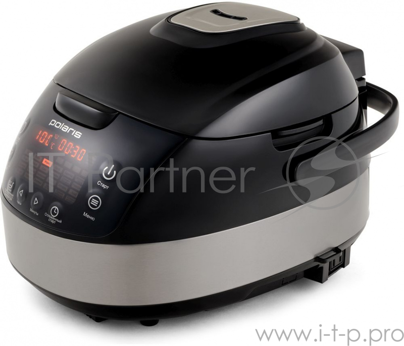 Мультиварка Polaris PMC 0529ADS, с копчением 5л, 860Вт, 56 программ, Керамическое покрытие чаши, более 200 программ приготовления, в том числе Томление, Запекание, Бобы, Холодец, Хлеб, Йогурт, Тушение, Варенье, Варка на пару, Горячее копчение, Холодн