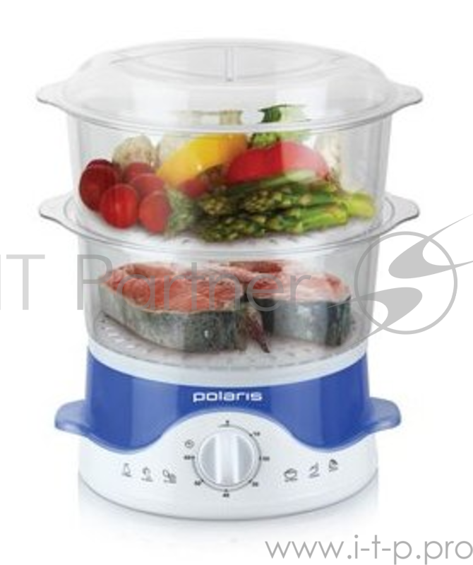 Пароварка Polaris PFS 0213 2ярус. 650Вт белый