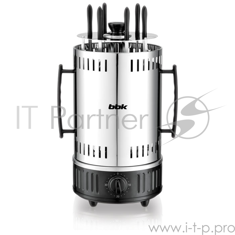 Шашлычница BBK BBQ603T нержавеющая сталь/черныйУльтрасовременный и компактный дизайн ,Мощность -1000Bт, Вращающиеся шампуры для равномерной зажарки, Материал корпуса : нержавеющая сталь , стальной нагревательный элемент для более длительной службы ус