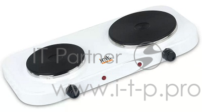 Настольная плита IRIT IR-8220 электрическая(мощность конфорок 1000 Вт и 1500Вт диаметр конфорок 155мм и 185мм чугунные нагревательные элементы вес 4,2кг габаритные размеры:550х285х70мм)