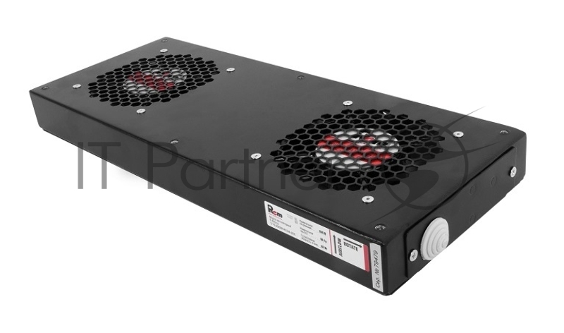 Аксессуар ЦМО Модуль вентиляторный, 2 вентилятора, колодка, чёрный R-FAN-2J-9005