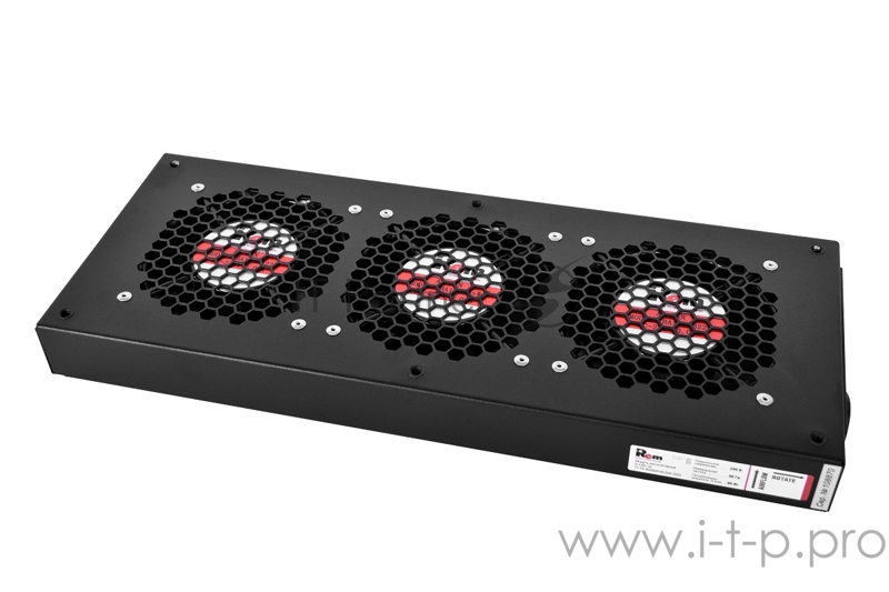 Аксессуар ЦМО Модуль вентиляторный, 3 вентилятора, колодка, цвет черный R-FAN-3J-9005