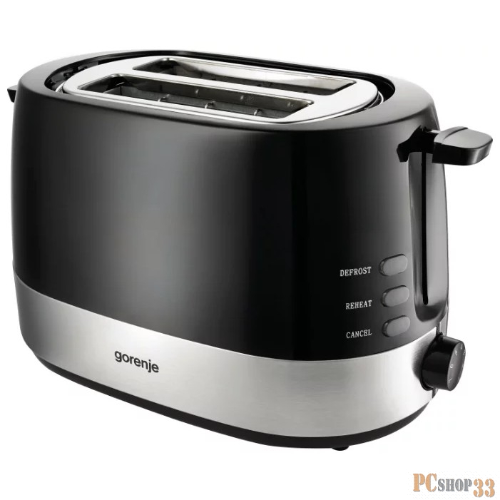 Тостер Gorenje T850BK 850Вт черный/серебристый