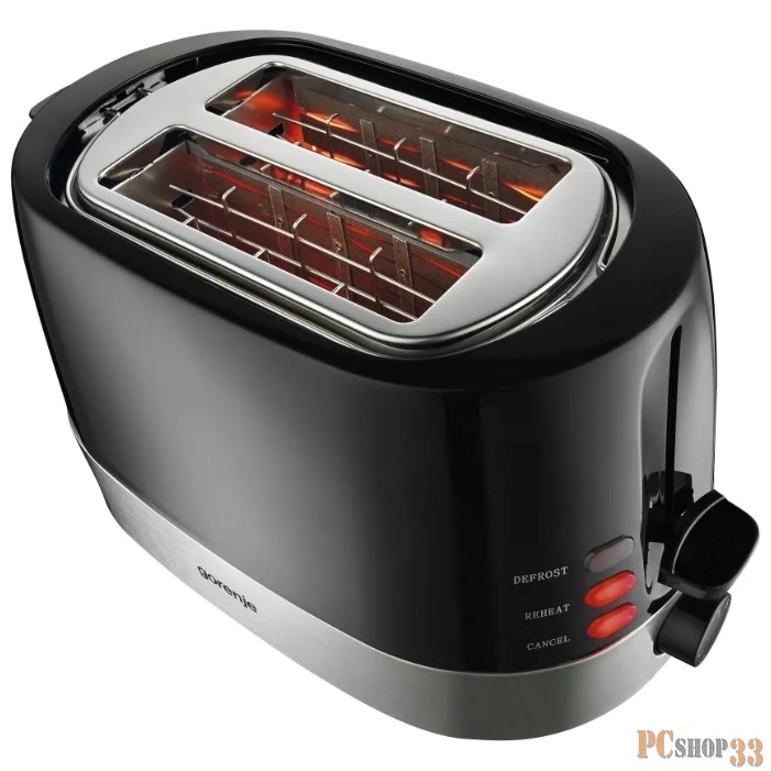 Тостер Gorenje T850BK 850Вт черный/серебристый