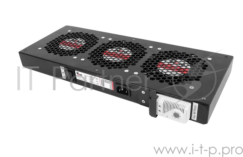 Аксессуар ЦМО Модуль вентиляторный, 3 вентилятора с терморегулятором, чёрный R-FAN-3T-9005