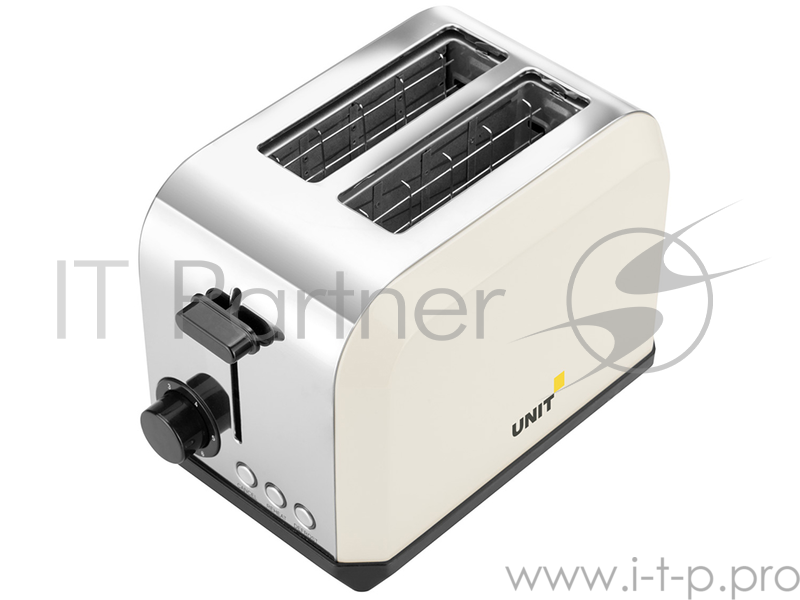 Тостер UNIT UST-018, Нерж. сталь, 750Вт, регулятор, цвет - Бежевый