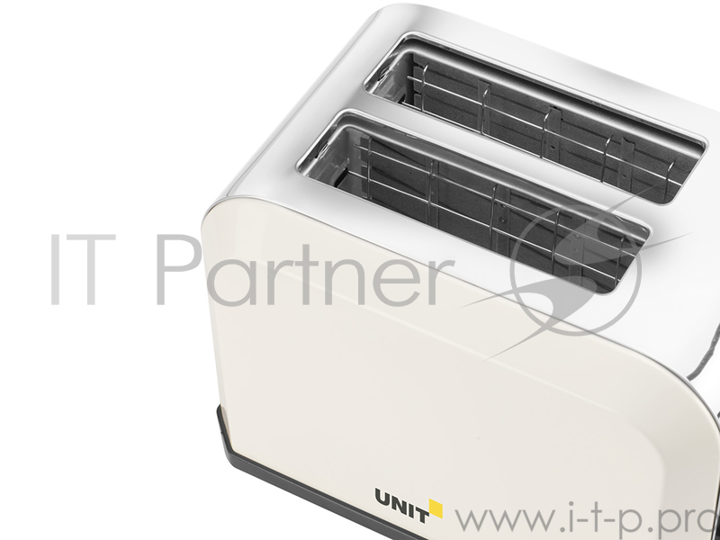 Тостер UNIT UST-018, Нерж. сталь, 750Вт, регулятор, цвет - Бежевый