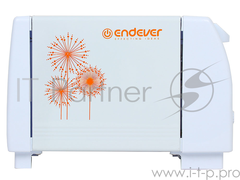 Тостер электрический Endever Skyline ST-109, 850 Вт, 7 регулировок поджаривания, 2 отсека, механическое управление, автоматический выброс тостов