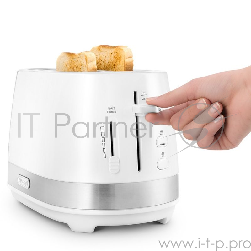 Тостер Delonghi CTLA2103.W 900Вт белый
