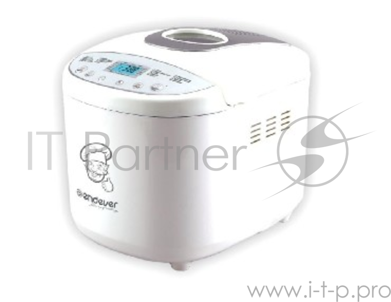 Хлебопечка Endever Skyline MB-51, 650Вт, 19 программ, таймер 15ч, сохранение уст. прогр., авт. термостат