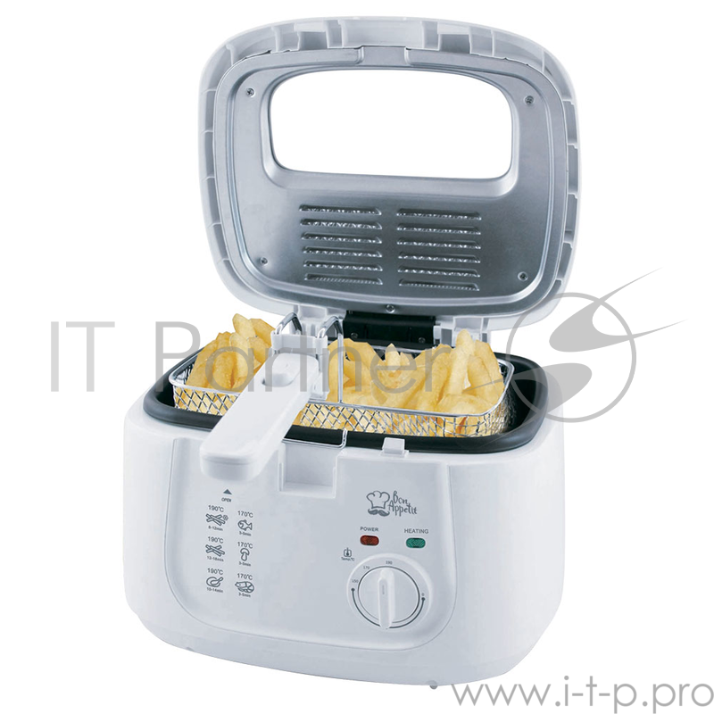 Фритюрница Endever Skyline FR-111, белый, 1800Вт., объем 2,5л., антипригарное покрытие