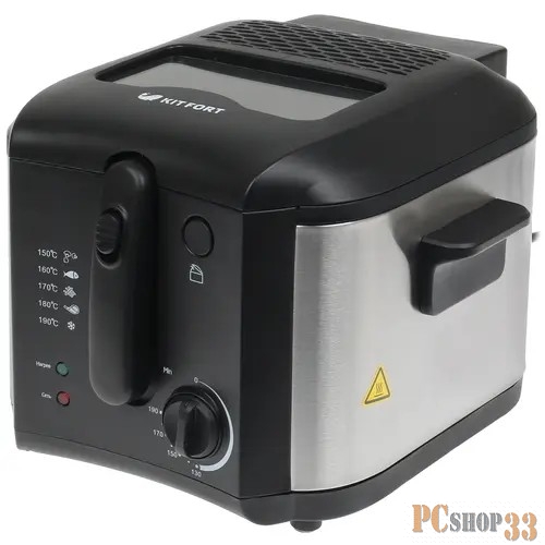 Фритюрница Kitfort КТ-2024 1600Вт черный/серебристый