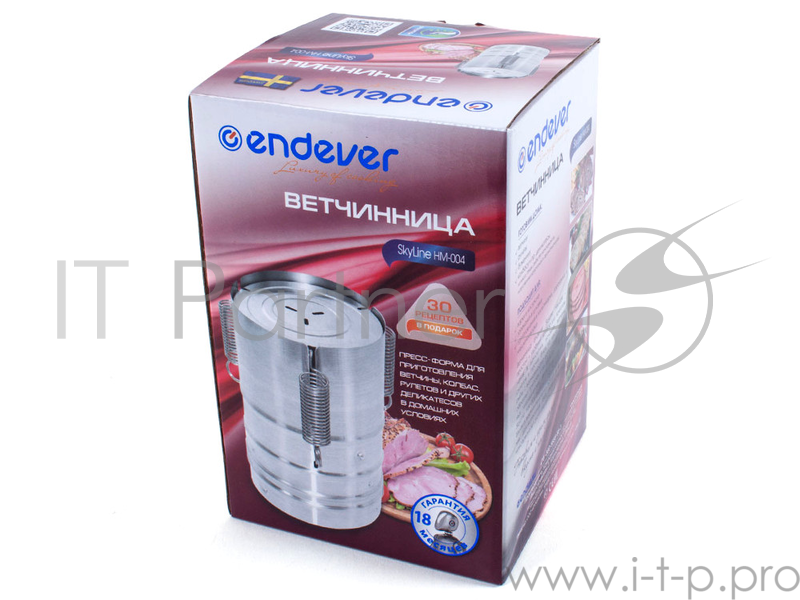 Прибор для приготовления Ветчины Endever Skyline HM-004 Предназначена для приготовления ветчины, рулетов и других деликатесов из мяса