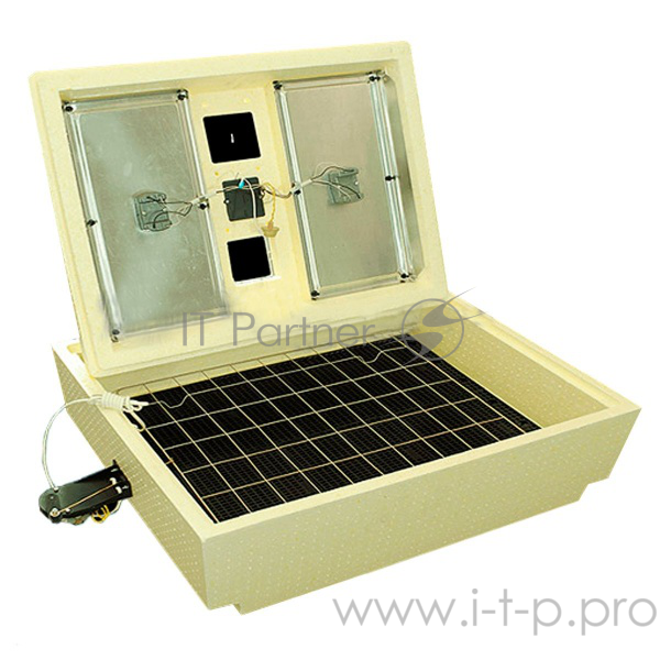 нкубатор Золушка, 70 яиц, авт.поворот (220В), 50 Вт, возможность питания от энергии горячей воды (80-90*С), с поддоном, 665Х550Х275, масса 3,5 кг, в комплетке решетки для куриных и 40 гусиных яиц