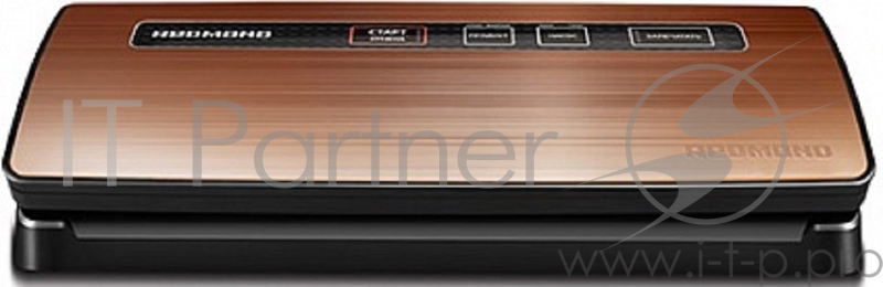 Вакуумный упаковщик Redmond RVS-M020 120Вт бронза/черный
