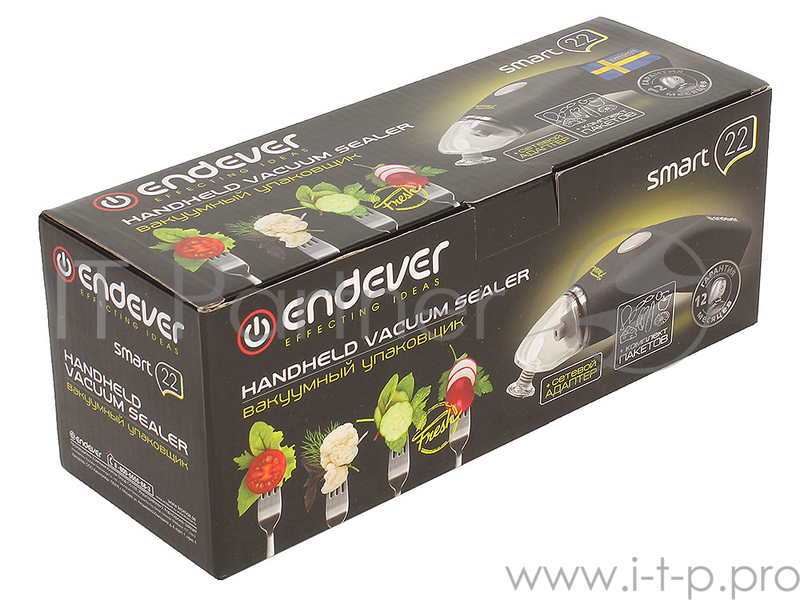 Вакуумный упаковщик Endever Smart 22, серый-черный