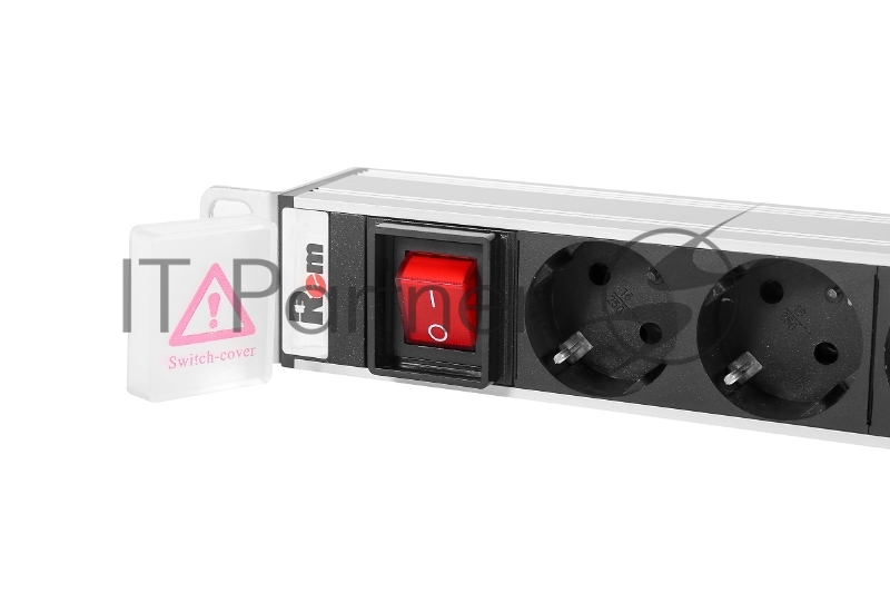 Аксессуар ЦМО Вертикальный блок розеток Rem-16 с выкл., 15 Shuko, 10 C13, вход IEC 60320 C20 16A, алюм., 42-48U (R-16-15S-10C13-V-1820)