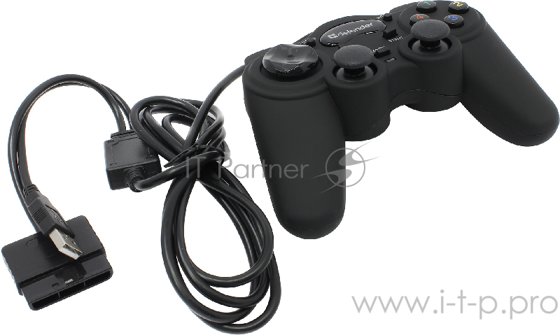 Геймпад DEFENDER GAME RACER TURBO 64251 {USB-PS/2, 2джойстика, 12 кн.+авто12}