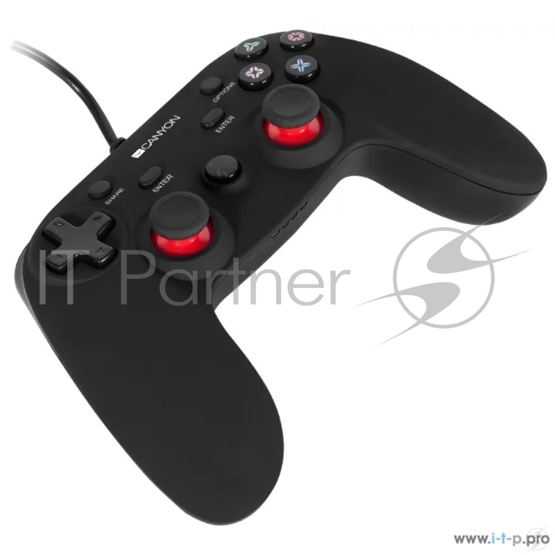 Геймпад Canyon CND-GP5 Геймпад проводной {CND-GP5, PC/PS4, Черный}