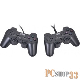 Геймпад 3Cott GP-02 черный USB 3Cott-GP-02B {Геймпад Двойной, 12 кнопок, вибрация}